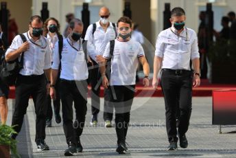 World © Octane Photographic Ltd. Formula 1 – Etihad F1 Grand Prix Abu Dhabi. Mercedes AMG Petronas F1 W12 reserve driver – Nick de Vries Yas Marina Circuit, Abu Dhabi. Sunday 12th December 2021 Paddock and Setup.