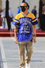 World © Octane Photographic Ltd. Formula 1 – Etihad F1 Grand Prix Abu Dhabi. Mercedes AMG Petronas F1 Team F1 W12 - Lewis Hamilton. Yas Marina Circuit, Abu Dhabi. Sunday 12th December 2021 Paddock and Setup.