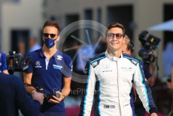 World © Octane Photographic Ltd. Formula 1 – Etihad F1 Grand Prix Abu Dhabi. Williams Racing FW 43B – George Russell. Yas Marina Circuit, Abu Dhabi. Sunday 12th December 2021 Paddock and Setup.