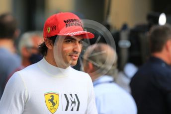 World © Octane Photographic Ltd. Formula 1 – Etihad F1 Grand Prix Abu Dhabi. Scuderia Ferrari Mission Winnow SF21 – Carlos Sainz. Yas Marina Circuit, Abu Dhabi. Sunday 12th December 2021 Paddock and Setup.