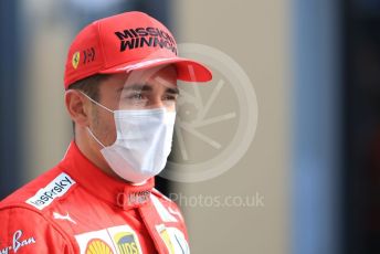 World © Octane Photographic Ltd. Formula 1 – Etihad F1 Grand Prix Abu Dhabi. Scuderia Ferrari Mission Winnow SF21 – Charles Leclerc. Yas Marina Circuit, Abu Dhabi. Sunday 12th December 2021 Paddock and Setup.