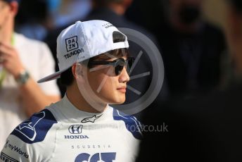 World © Octane Photographic Ltd. Formula 1 – Etihad F1 Grand Prix Abu Dhabi. Scuderia AlphaTauri Honda AT02 – Yuki Tsunoda. Yas Marina Circuit, Abu Dhabi. Sunday 12th December 2021 Paddock and Setup.