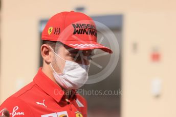 World © Octane Photographic Ltd. Formula 1 – Etihad F1 Grand Prix Abu Dhabi. Scuderia Ferrari Mission Winnow SF21 – Charles Leclerc. Yas Marina Circuit, Abu Dhabi. Sunday 12th December 2021 Paddock and Setup.