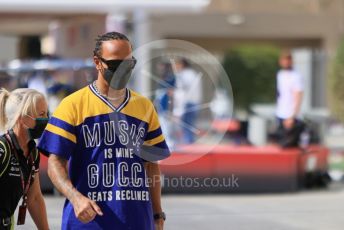 World © Octane Photographic Ltd. Formula 1 – Etihad F1 Grand Prix Abu Dhabi. Mercedes AMG Petronas F1 Team F1 W12 - Lewis Hamilton. Yas Marina Circuit, Abu Dhabi. Sunday 12th December 2021 Paddock and Setup.