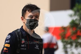 World © Octane Photographic Ltd. Formula 1 – Etihad F1 Grand Prix Abu Dhabi. Red Bull Racing Honda RB16B reserve driver – Alex Albon. Yas Marina Circuit, Abu Dhabi. Sunday 12th December 2021 Paddock and Setup.