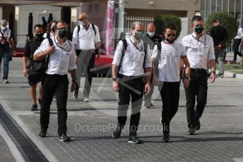 World © Octane Photographic Ltd. Formula 1 – Etihad F1 Grand Prix Abu Dhabi. Mercedes AMG Petronas F1 W12 reserve driver – Nick de Vries Yas Marina Circuit, Abu Dhabi. Sunday 12th December 2021 Paddock and Setup.