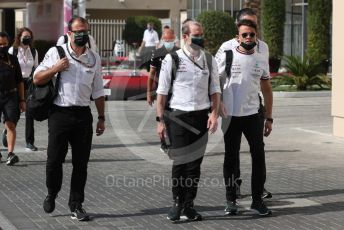 World © Octane Photographic Ltd. Formula 1 – Etihad F1 Grand Prix Abu Dhabi. Mercedes AMG Petronas F1 W12 reserve driver – Nick de Vries Yas Marina Circuit, Abu Dhabi. Sunday 12th December 2021 Paddock and Setup.