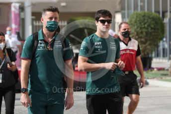 World © Octane Photographic Ltd. Formula 1 – Etihad F1 Grand Prix Abu Dhabi. Aston Martin Cognizant F1 Team AMR21– Lance Stroll. Yas Marina Circuit, Abu Dhabi. Sunday 12th December 2021 Paddock and Setup.