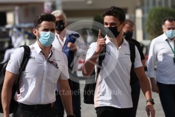 World © Octane Photographic Ltd. Formula 1 – Etihad F1 Grand Prix Abu Dhabi. McLaren F1 Team MCL35M – Lando Norris. Yas Marina Circuit, Abu Dhabi. Sunday 12th December 2021 Paddock and Setup.