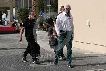 World © Octane Photographic Ltd. Formula 1 – Etihad F1 Grand Prix Abu Dhabi. Lance Stroll father Lawrence Stroll - investor, part-owner of Aston Martin Cognizant F1 Team. Yas Marina Circuit, Abu Dhabi. Sunday 12th December 2021.