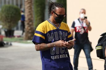 World © Octane Photographic Ltd. Formula 1 – Etihad F1 Grand Prix Abu Dhabi. Mercedes AMG Petronas F1 Team F1 W12 - Lewis Hamilton. Yas Marina Circuit, Abu Dhabi. Sunday 12th December 2021 Paddock and Setup.