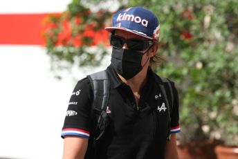 World © Octane Photographic Ltd. Formula 1 – Etihad F1 Grand Prix Abu Dhabi. Alpine F1 Team A521 – Fernando Alonso. Yas Marina Circuit, Abu Dhabi. Sunday 12th December 2021 Paddock and Setup.