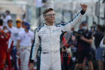 World © Octane Photographic Ltd. Formula 1 – Etihad F1 Grand Prix Abu Dhabi. Williams Racing FW 43B – George Russell. Yas Marina Circuit, Abu Dhabi. Sunday 12th December 2021 Drivers’ Parade.