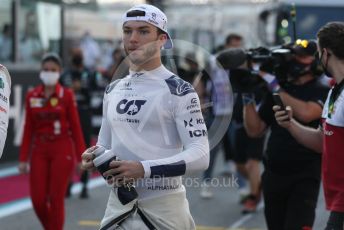 World © Octane Photographic Ltd. Formula 1 – Etihad F1 Grand Prix Abu Dhabi. Scuderia AlphaTauri Honda AT02 – Pierre Gasly. Yas Marina Circuit, Abu Dhabi. Sunday 12th December 2021 Drivers’ Parade.