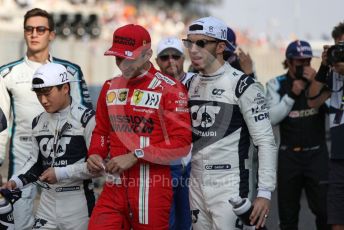 World © Octane Photographic Ltd. Formula 1 – Etihad F1 Grand Prix Abu Dhabi. Scuderia Ferrari Mission Winnow SF21 – Charles Leclerc and Scuderia AlphaTauri Honda AT02 – Pierre Gasly. Yas Marina Circuit, Abu Dhabi. Sunday 12th December 2021 Drivers’ Parade.