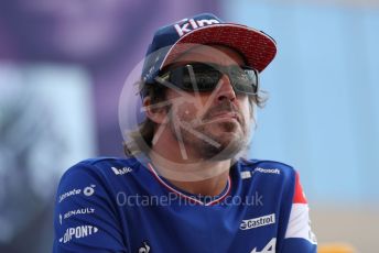 World © Octane Photographic Ltd. Formula 1 – Etihad F1 Grand Prix Abu Dhabi. Alpine F1 Team A521 – Fernando Alonso. Yas Marina Circuit, Abu Dhabi. Sunday 12th December 2021 Drivers’ Parade.