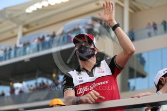World © Octane Photographic Ltd. Formula 1 – Etihad F1 Grand Prix Abu Dhabi. Alfa Romeo Racing Orlen C41 – Kimi Raikkonen. Yas Marina Circuit, Abu Dhabi. Sunday 12th December 2021 Drivers’ Parade.