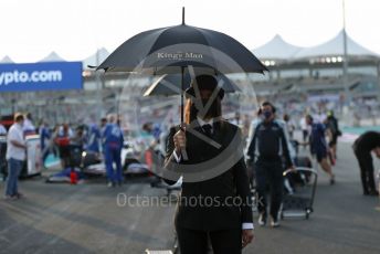 World © Octane Photographic Ltd. Formula 1 – Etihad F1 Grand Prix Abu Dhabi. Williams Racing FW 43B – King's Man support. Yas Marina Circuit, Abu Dhabi. Sunday 12th December 2021 Grid.