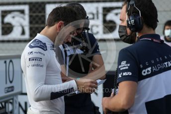 World © Octane Photographic Ltd. Formula 1 – Etihad F1 Grand Prix Abu Dhabi. Scuderia AlphaTauri Honda AT02 – Pierre Gasly. Yas Marina Circuit, Abu Dhabi. Sunday 12th December 2021 Grid.