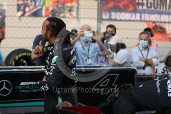 World © Octane Photographic Ltd. Formula 1 – Etihad F1 Grand Prix Abu Dhabi. Mercedes AMG Petronas F1 Team F1 W12 - Lewis Hamilton. Yas Marina Circuit, Abu Dhabi. Sunday 12th December 2021 Grid.