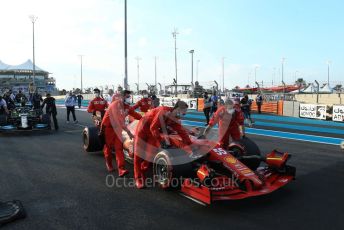 World © Octane Photographic Ltd. Formula 1 – Etihad F1 Grand Prix Abu Dhabi. Scuderia Ferrari Mission Winnow SF21 – Carlos Sainz. Yas Marina Circuit, Abu Dhabi. Sunday 12th December 2021 Grid.