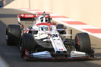 World © Octane Photographic Ltd. Formula 1 – F1 Young Driver and Tyre Test. Alfa Romeo Racing Orlen Mule Car – Guanyu Zhou. Yas Marina Circuit, Abu Dhabi. Tuesday 14th December 2021.