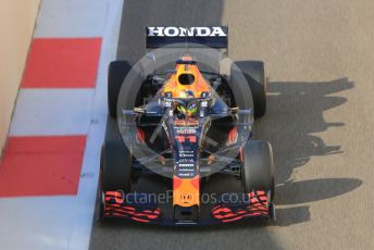 World © Octane Photographic Ltd. Formula 1 – F1 Young Driver and Tyre Test. Red Bull Racing Honda Mule Car – Sergio Perez. Yas Marina Circuit, Abu Dhabi. Tuesday 14th December 2021.
