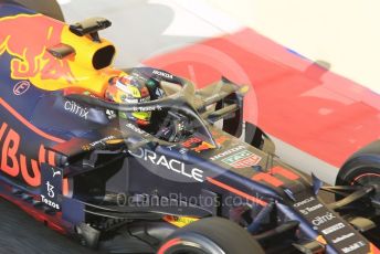 World © Octane Photographic Ltd. Formula 1 – F1 Young Driver and Tyre Test. Red Bull Racing Honda Mule Car – Sergio Perez. Yas Marina Circuit, Abu Dhabi. Tuesday 14th December 2021.