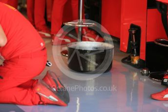 World © Octane Photographic Ltd. Formula 1 – F1 Young Driver and Tyre Test. Scuderia Ferrari Mission Winnow Mule Car front brake shroud– Carlos Sainz. Yas Marina Circuit, Abu Dhabi. Tuesday 14th December 2021.