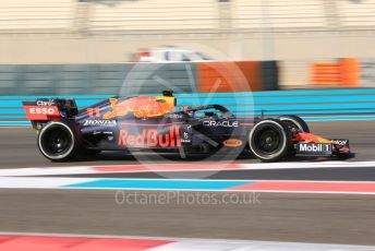 World © Octane Photographic Ltd. Formula 1 – F1 Young Driver and Tyre Test. Red Bull Racing Honda Mule Car – Sergio Perez. Yas Marina Circuit, Abu Dhabi. Tuesday 14th December 2021.