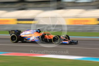 World © Octane Photographic Ltd. Formula 1 – F1 Young Driver and Tyre Test. McLaren F1 Team Mule Car – Lando Norris. Yas Marina Circuit, Abu Dhabi. Tuesday 14th December 2021.