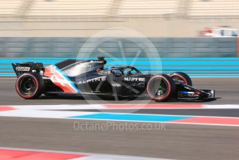 World © Octane Photographic Ltd. Formula 1 – F1 Young Driver and Tyre Test. Alpine F1 Team Mule Car – Fernando Alonso. Yas Marina Circuit, Abu Dhabi. Tuesday 14th December 2021.