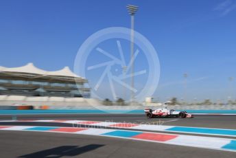 World © Octane Photographic Ltd. Formula 1 – F1 Young Driver and Tyre Test. Alfa Romeo Racing Orlen Mule Car – Guanyu Zhou. Yas Marina Circuit, Abu Dhabi. Tuesday 14th December 2021.