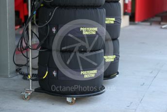 World © Octane Photographic Ltd. Formula 1 – F1 Young Driver and Tyre Test. Ferrari 18 inch tyres in warmers. Yas Marina Circuit, Abu Dhabi. Tuesday 14th December 2021.