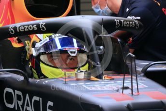 World © Octane Photographic Ltd. Formula 1 – F1 Young Driver and Tyre Test. Red Bull Racing Honda Mule Car – Sergio Perez. Yas Marina Circuit, Abu Dhabi. Tuesday 14th December 2021.
