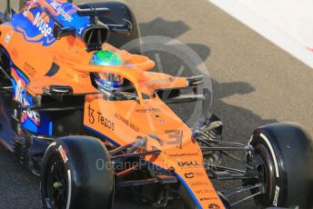 World © Octane Photographic Ltd. Formula 1 – F1 Young Driver and Tyre Test. McLaren F1 Team Mule Car – Daniel Ricciardo. Yas Marina Circuit, Abu Dhabi. Tuesday 14th December 2021.