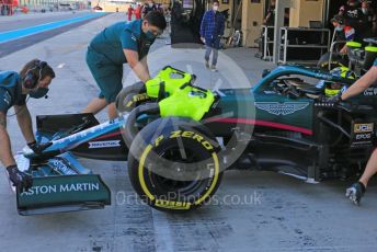 World © Octane Photographic Ltd. Formula 1 – F1 Young Driver and Tyre Test. Aston Martin Cognizant F1 Team Mule Car – Nick Yelloly. Yas Marina Circuit, Abu Dhabi. Tuesday 14th December 2021.
