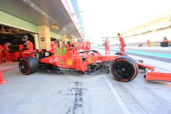 World © Octane Photographic Ltd. Formula 1 – F1 Young Driver and Tyre Test (morning session). Scuderia Ferrari Mission Winnow Mule Car – Charles Leclerc. Yas Marina Circuit, Abu Dhabi. Tuesday 14th December 2021.