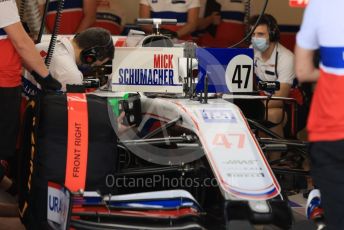 World © Octane Photographic Ltd. Formula 1 – F1 Young Driver and Tyre Test. Uralkali Haas F1 Team Mule Car – Mick Schumacher. Yas Marina Circuit, Abu Dhabi. Tuesday 14th December 2021.