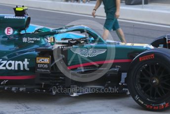 World © Octane Photographic Ltd. Formula 1 – F1 Young Driver and Tyre Test. Aston Martin Cognizant F1 Team Mule Car – Lance Stroll. Yas Marina Circuit, Abu Dhabi. Tuesday 14th December 2021.