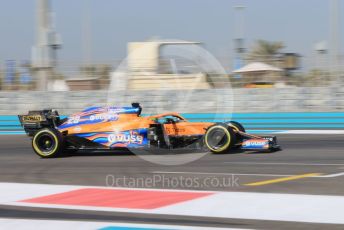 World © Octane Photographic Ltd. Formula 1 – F1 Young Driver and Tyre Test. McLaren F1 Team Mule Car – Pato O’Ward. Yas Marina Circuit, Abu Dhabi. Tuesday 14th December 2021.