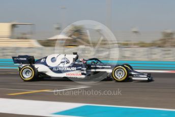 World © Octane Photographic Ltd. Formula 1 – F1 Young Driver and Tyre Test. Scuderia AlphaTauri Honda Mule Car – Liam Lawson. Yas Marina Circuit, Abu Dhabi. Tuesday 14th December 2021.