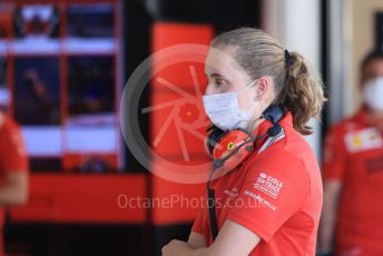 World © Octane Photographic Ltd. Formula 1 – F1 Young Driver and Tyre Test (morning session). Scuderia Ferrari Mission Winnow – Maya Weug. Yas Marina Circuit, Abu Dhabi. Tuesday 14th December 2021.
