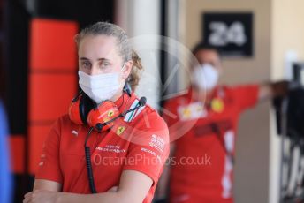 World © Octane Photographic Ltd. Formula 1 – F1 Young Driver and Tyre Test (morning session). Scuderia Ferrari Mission Winnow – Maya Weug. Yas Marina Circuit, Abu Dhabi. Tuesday 14th December 2021.
