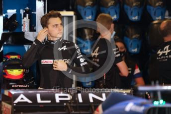 World © Octane Photographic Ltd. Formula 1 – F1 Young Driver and Tyre Test. Alpine F1 Team Mule Car – Oscar Piastri. Yas Marina Circuit, Abu Dhabi. Tuesday 14th December 2021.