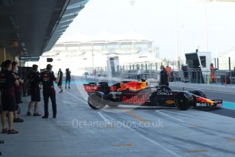 World © Octane Photographic Ltd. Formula 1 – F1 Young Driver and Tyre Test. Red Bull Racing Honda Mule Car – Max Verstappen. Yas Marina Circuit, Abu Dhabi. Tuesday 14th December 2021.