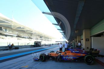 World © Octane Photographic Ltd. Formula 1 – F1 Young Driver and Tyre Test. McLaren F1 Team Mule Car – Daniel Ricciardo. Yas Marina Circuit, Abu Dhabi. Tuesday 14th December 2021.
