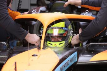 World © Octane Photographic Ltd. Formula 1 – Emilia Romagna Grand Prix – Imola, Italy. Friday 22nd April 2022 Practice 1. McLaren F1 Team MCL36 - Lando Norris.