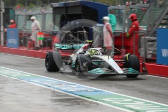World © Octane Photographic Ltd. Formula 1 – Emilia Romagna Grand Prix – Imola, Italy. Friday 22nd April 2022 Practice 1. Mercedes-AMG Petronas F1 Team F1 W13 - Lewis Hamilton.