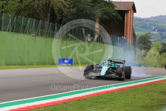 World © Octane Photographic Ltd. Formula 1 – Emilia Romagna Grand Prix – Imola, Italy. Friday 22nd April 2022 Qualifying. Aston Martin Aramco Cognizant F1 Team AMR22 - Sebastian Vettel.